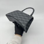 Balenciaga Hourglass Small BB All Over Logo Black Grey SHW