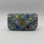 Louis Vuitton New Wave WOC Multicolor Denim Blue GHW
