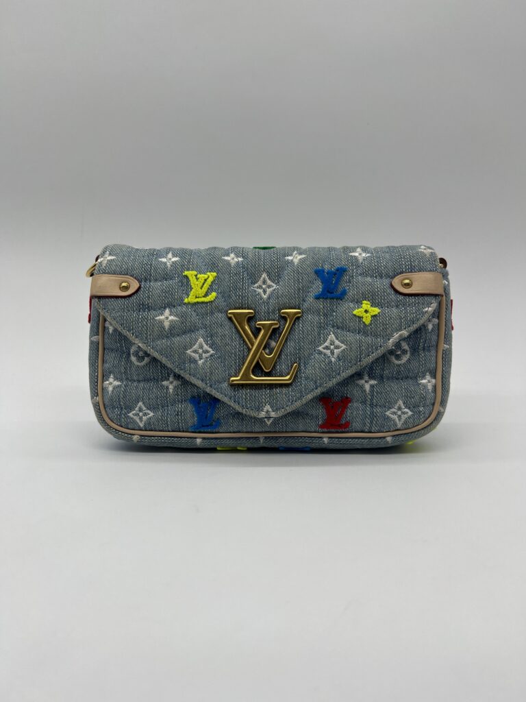 Louis Vuitton New Wave WOC Multicolor Denim Blue GHW