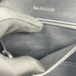 Balenciaga Hourglass Small BB All Over Logo Black Grey SHW