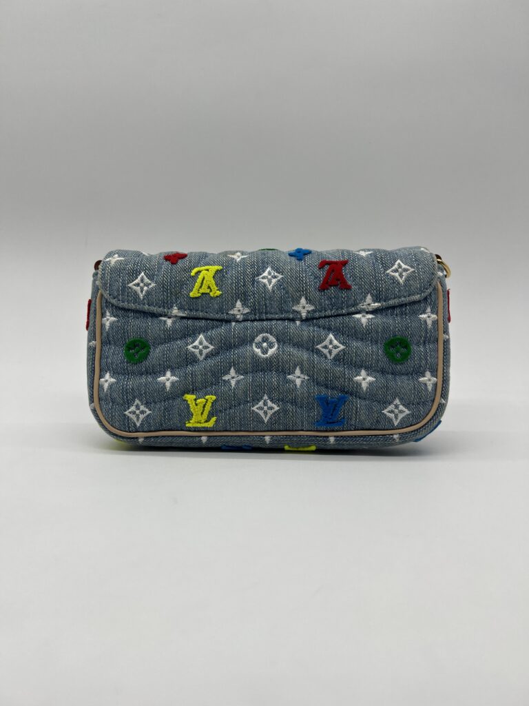 Louis Vuitton New Wave WOC Multicolor Denim Blue GHW