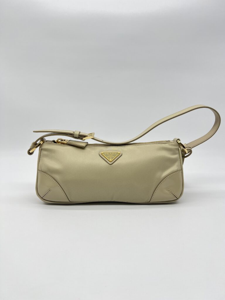 Prada Re Edition 2005 Tessuto Nylon Beige GHW
