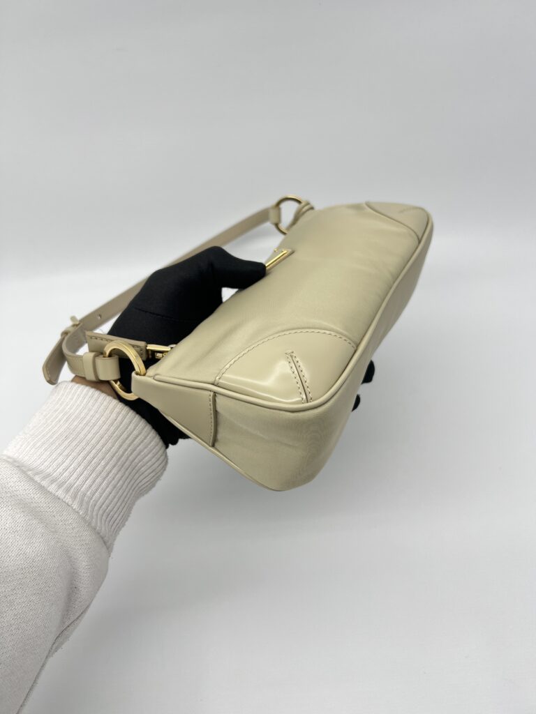 Prada Re Edition 2005 Tessuto Nylon Beige GHW