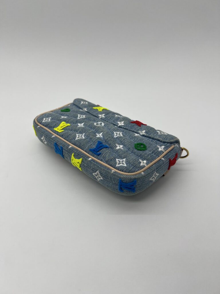 Louis Vuitton New Wave WOC Multicolor Denim Blue GHW
