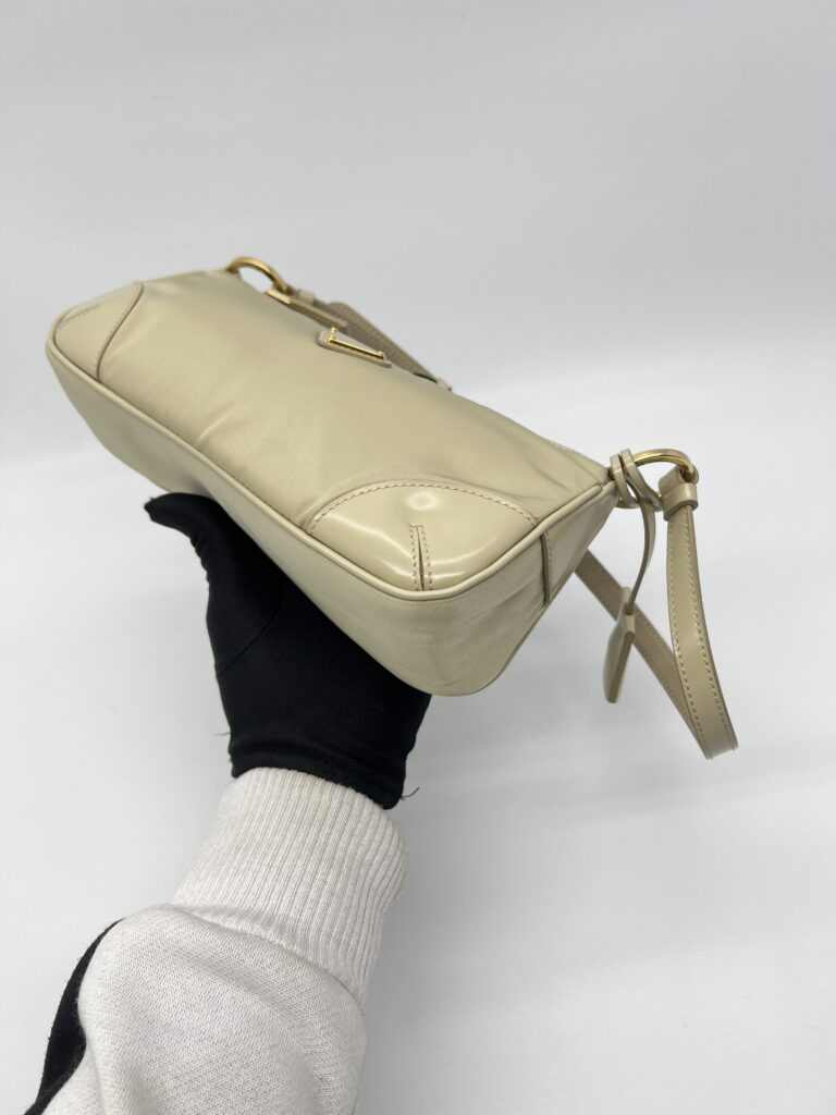 Prada Re Edition 2005 Tessuto Nylon Beige GHW