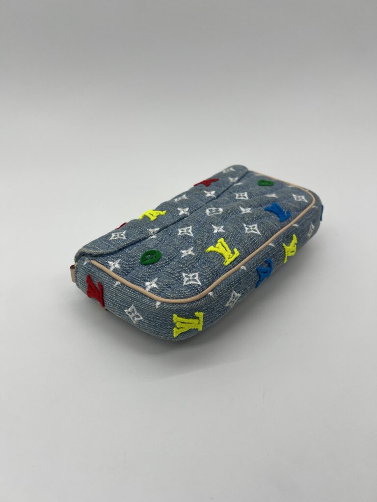 Louis Vuitton New Wave WOC Multicolor Denim Blue GHW