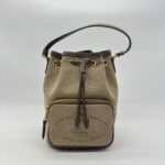 Prada Bucket Jacquard Brown GHW