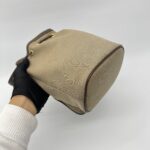 Prada Bucket Jacquard Brown GHW