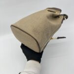 Prada Bucket Jacquard Brown GHW