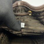 Prada Bucket Jacquard Brown GHW