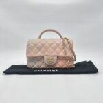 Chanel Mini Rectangle Top Handle Pink Unicorn GHW