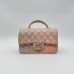 Chanel Mini Rectangle Top Handle Pink Unicorn GHW