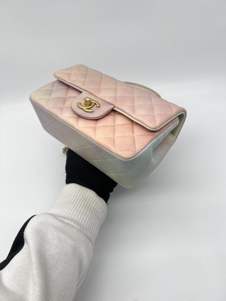 Chanel Mini Rectangle Top Handle Pink Unicorn GHW