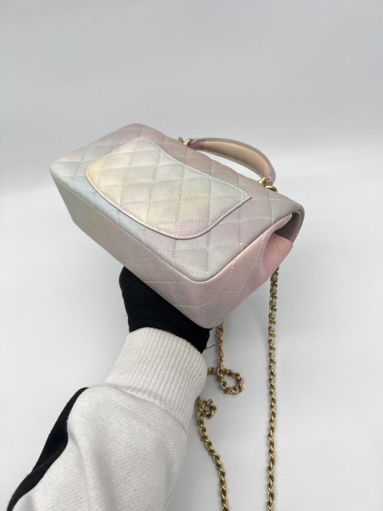 Chanel Mini Rectangle Top Handle Pink Unicorn GHW