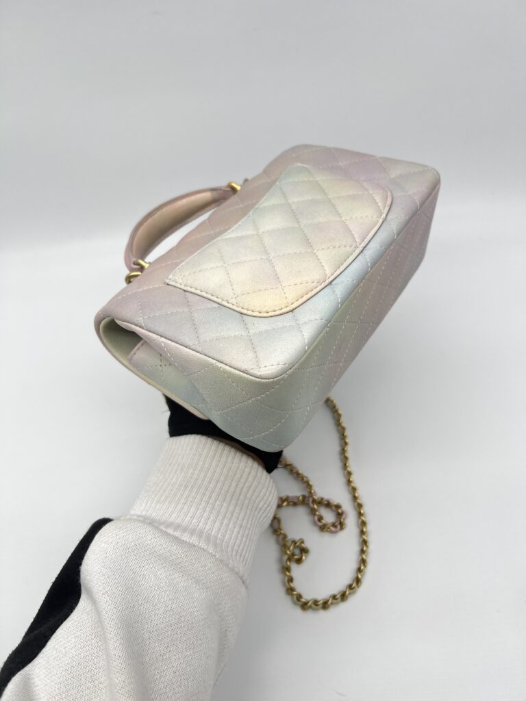 Chanel Mini Rectangle Top Handle Pink Unicorn GHW