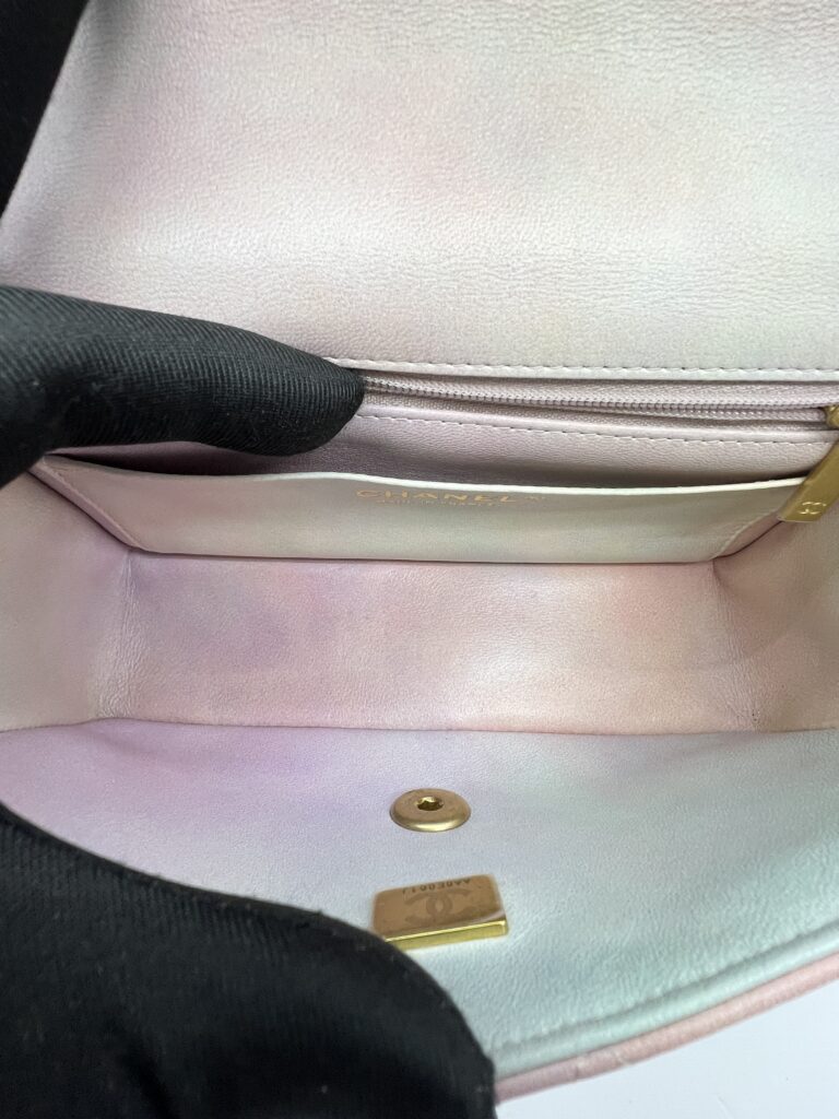 Chanel Mini Rectangle Top Handle Pink Unicorn GHW