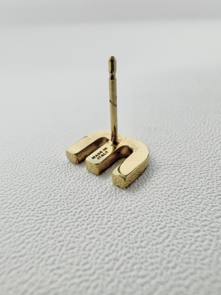 Miu Miu Enameled Metal Earrings White