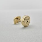 Miu Miu Enameled Metal Earrings White
