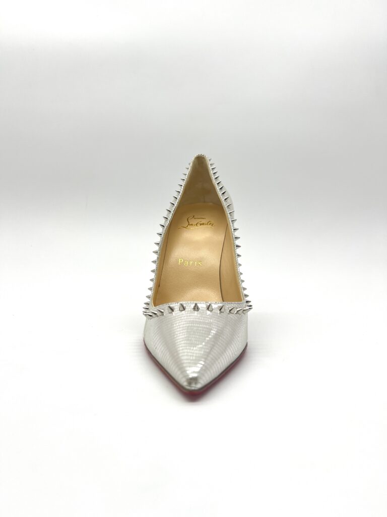 Christian Louboutin Anjalina 100 Metalic Silver