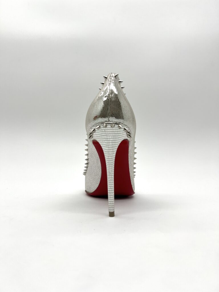 Christian Louboutin Anjalina 100 Metalic Silver
