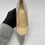 Christian Louboutin Anjalina 100 Metalic Silver