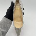 Christian Louboutin Anjalina 100 Metalic Silver