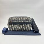 Dior Safari Belt Bag Canvas Oblique Blue SHW