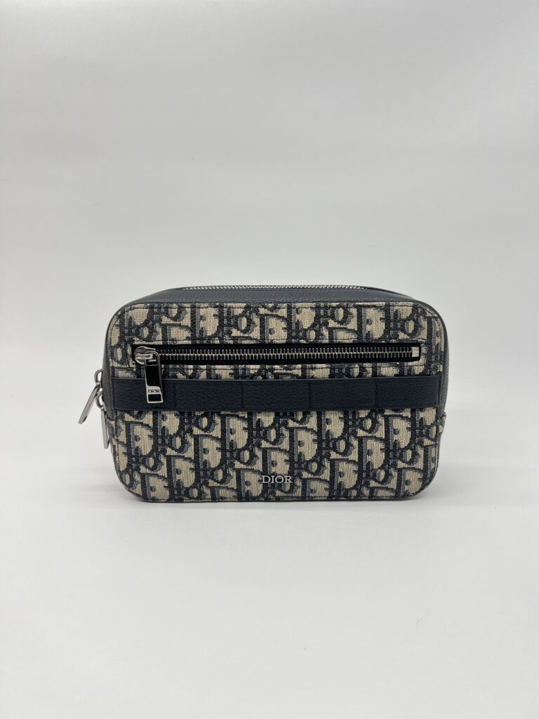 Dior Safari Belt Bag Canvas Oblique Blue SHW