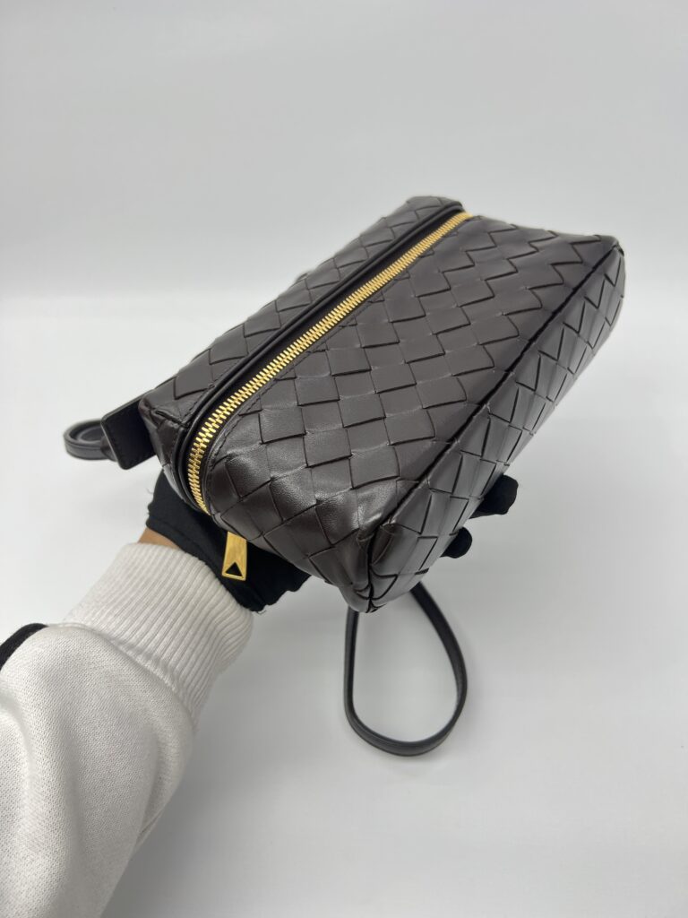 Bottega Veneta Bang Bang Vanity Case Intrecciato Fondant GHW