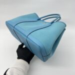 Hermes Garden Party 30 Canvas Bleu De Nord PHW