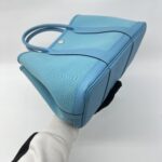 Hermes Garden Party 30 Canvas Bleu De Nord PHW