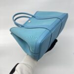 Hermes Garden Party 30 Canvas Bleu De Nord PHW