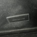 Saint Laurent Envelope Wristlet Grained Black GHW