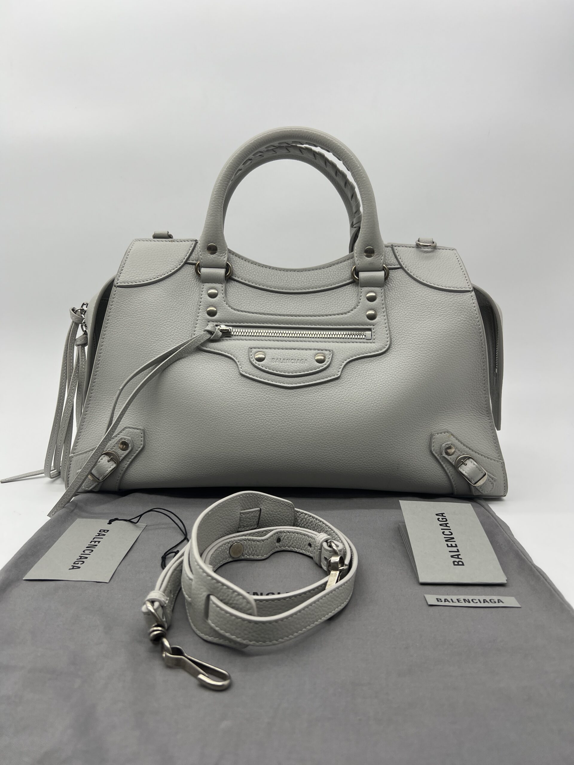 Balenciaga Neo Classic City Light Grey SHW