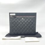 Chanel O Case Caviar Black LGHW