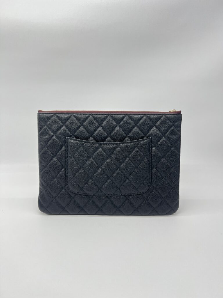 Chanel O Case Caviar Black LGHW