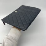 Chanel O Case Caviar Black LGHW