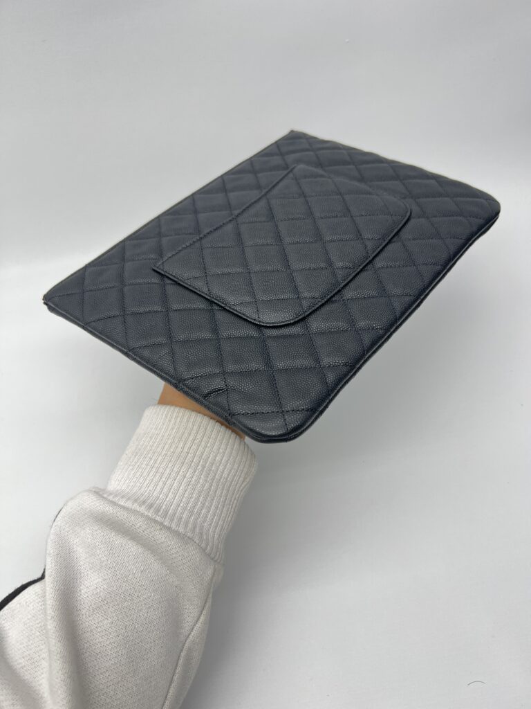Chanel O Case Caviar Black LGHW