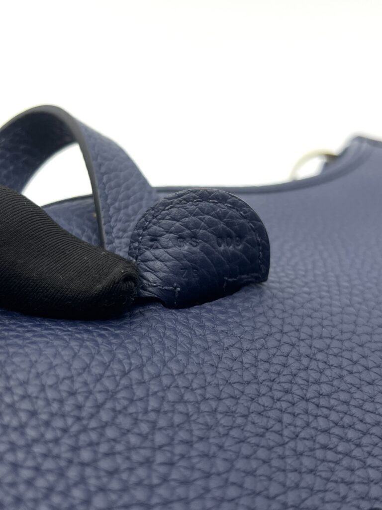 Hermes Evelyne PM 29 Clemence Bleu Sapphire GHW