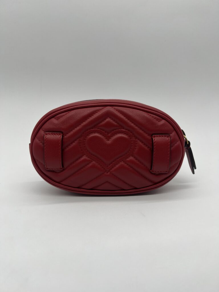 Gucci Marmont Belt Bag Red GHW