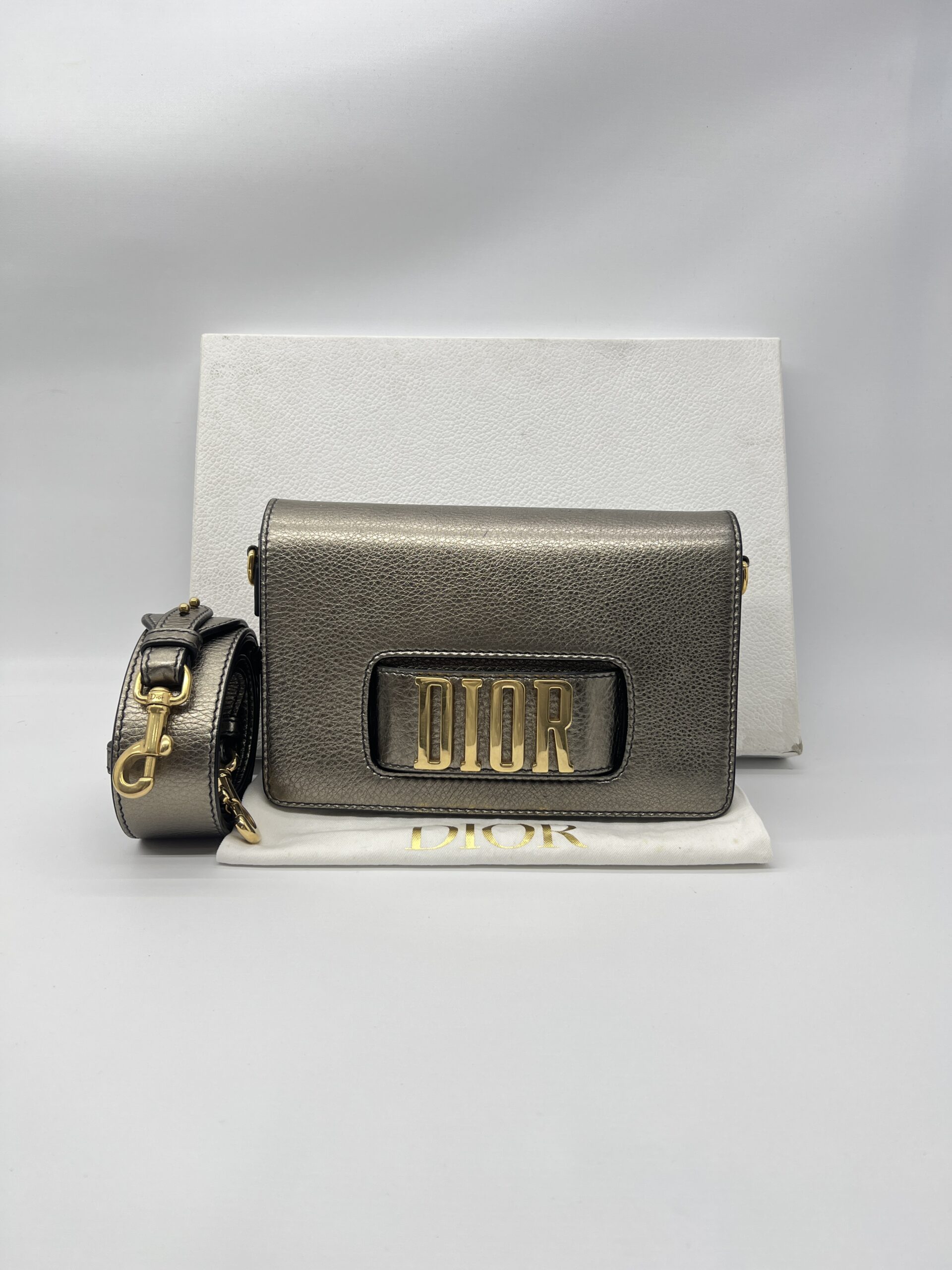 Dior Revolution Flap Bag Bronze GHW