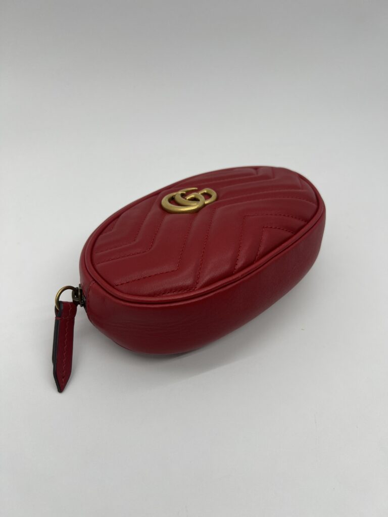 Gucci Marmont Belt Bag Red GHW