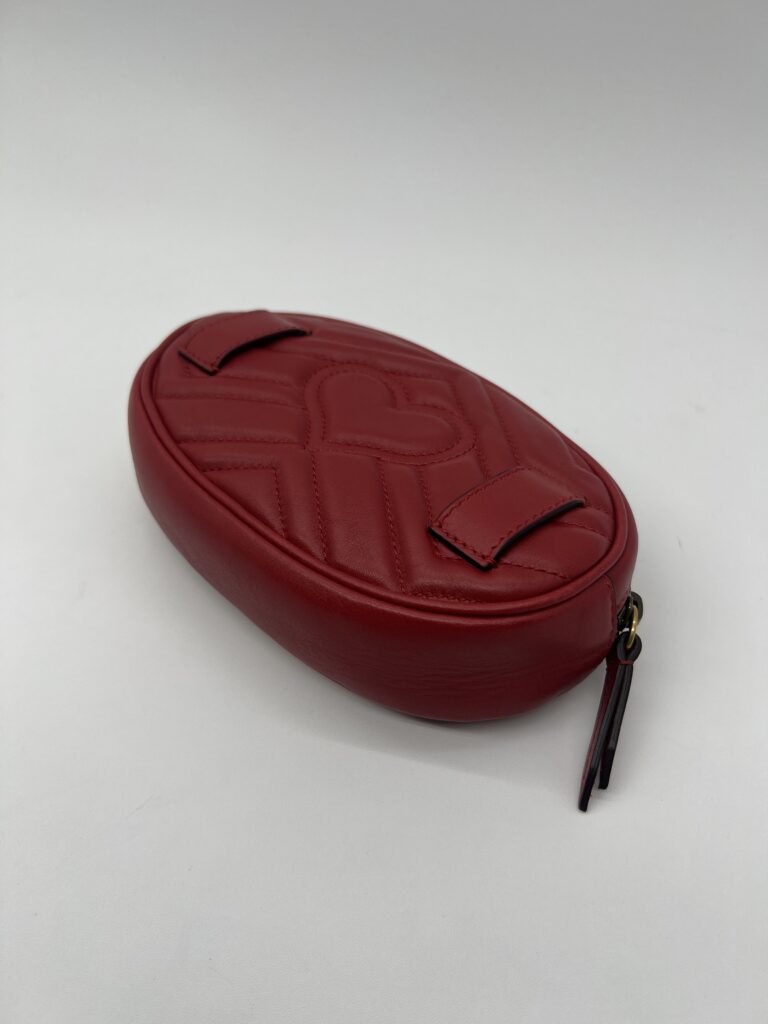 Gucci Marmont Belt Bag Red GHW