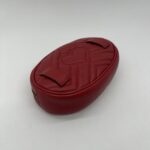 Gucci Marmont Belt Bag Red GHW
