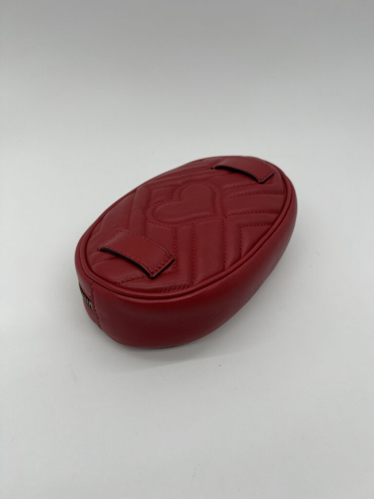 Gucci Marmont Belt Bag Red GHW