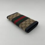 Gucci Ophidia Long Wallet GG Canvas Black GHW