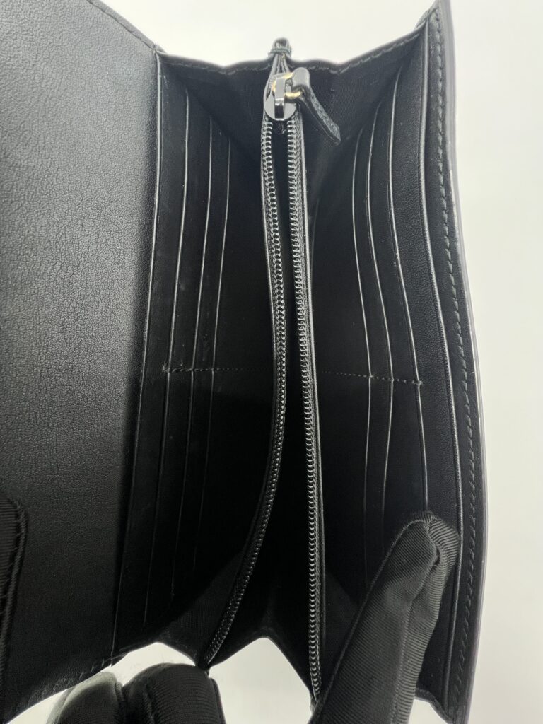 Gucci Ophidia Long Wallet GG Canvas Black GHW