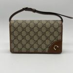 Gucci GG Emblem Continental GG Supreme Brown GHW
