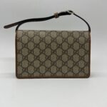 Gucci GG Emblem Continental GG Supreme Brown GHW