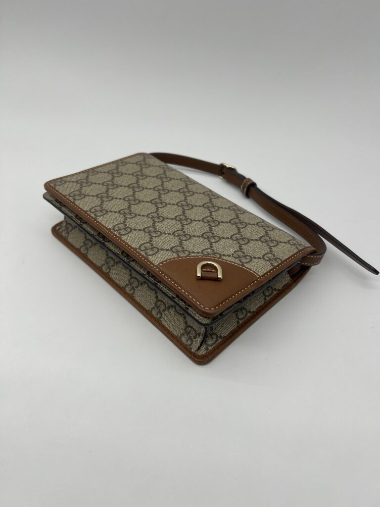 Gucci GG Emblem Continental GG Supreme Brown GHW